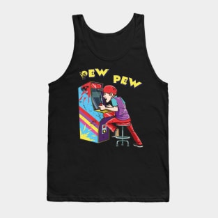 Arcade Game Machine Retro Gaming 80s Oldschool Gamer Tank Top